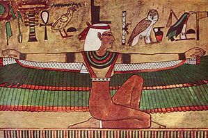 Vægmaleri fra ca. 1360 f.Kr. og forestiller Isis 