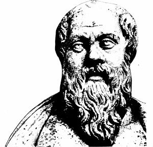 Buste af Sokrates (469 f.Kr. - ca.404 f.Kr.) Der er usikkerghed med hensyn til hans årstal, hvornår han døde 399 f.Kr.?