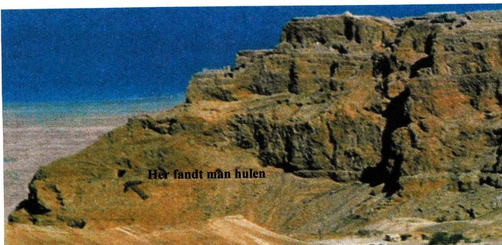 Klippehulerne hvor man fandt Dødehavs Teksterne ved Qumran