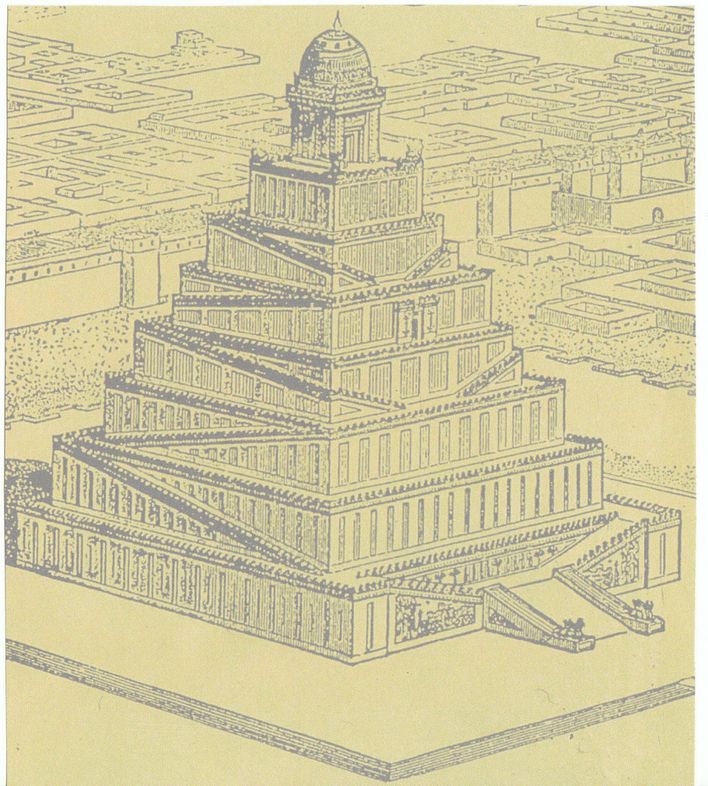 Babeltårnet bestod af syv etager, en for hver himmellegme?